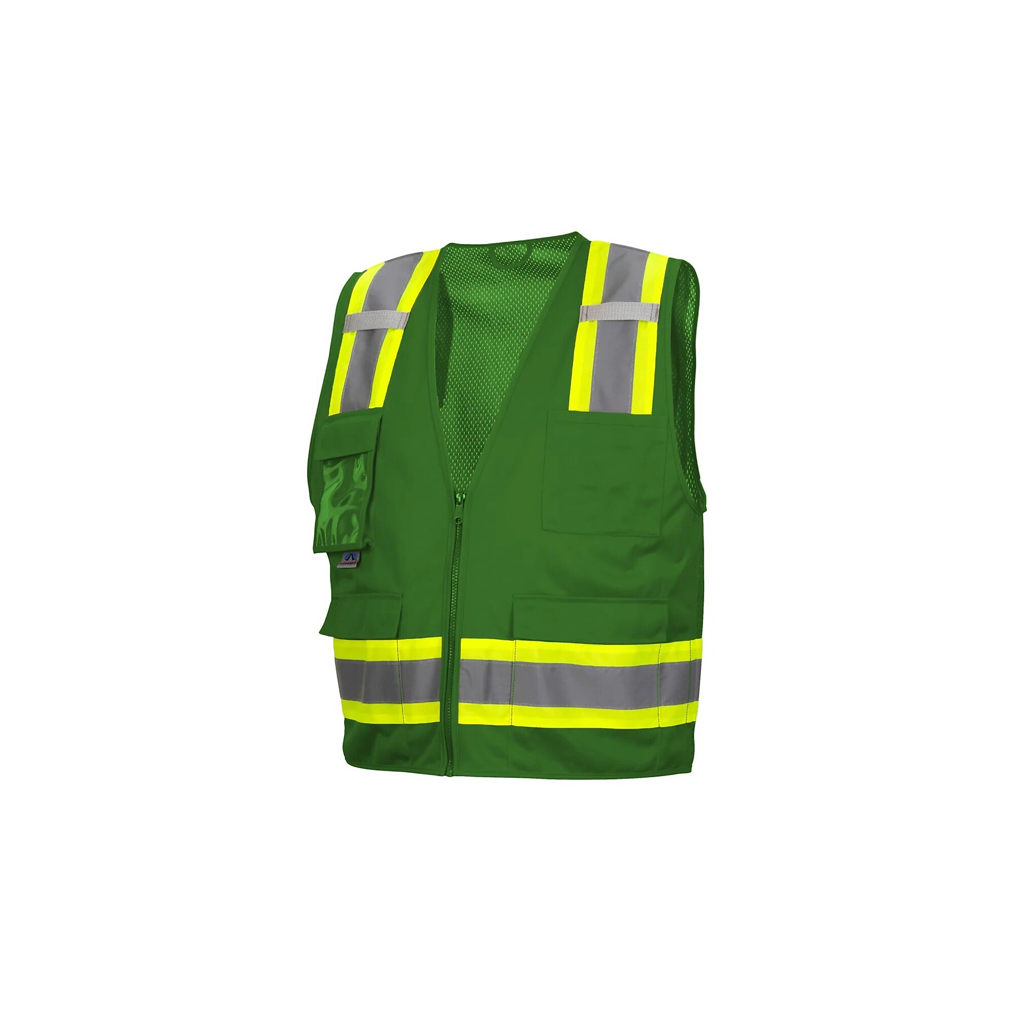 Pyramex Safety Vest - Hi-Vis Lime - Size Medium